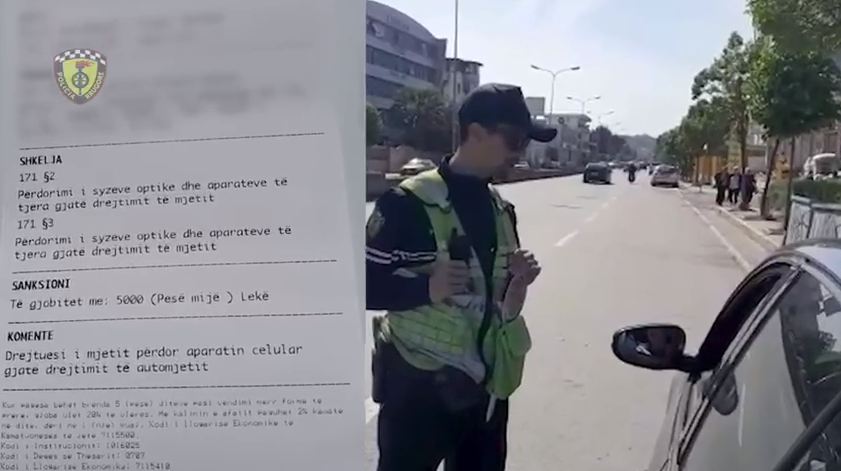 Policia Rrugore e Durrësit shton masat, 1223 gjoba për një javë (VIDEO)