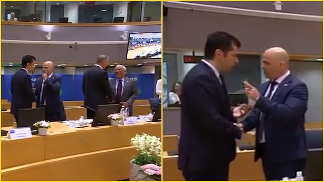 Tensione në Bruksel? Kovaçevski i drejtohet me gisht kryeministrit bullgar (VIDEO)
