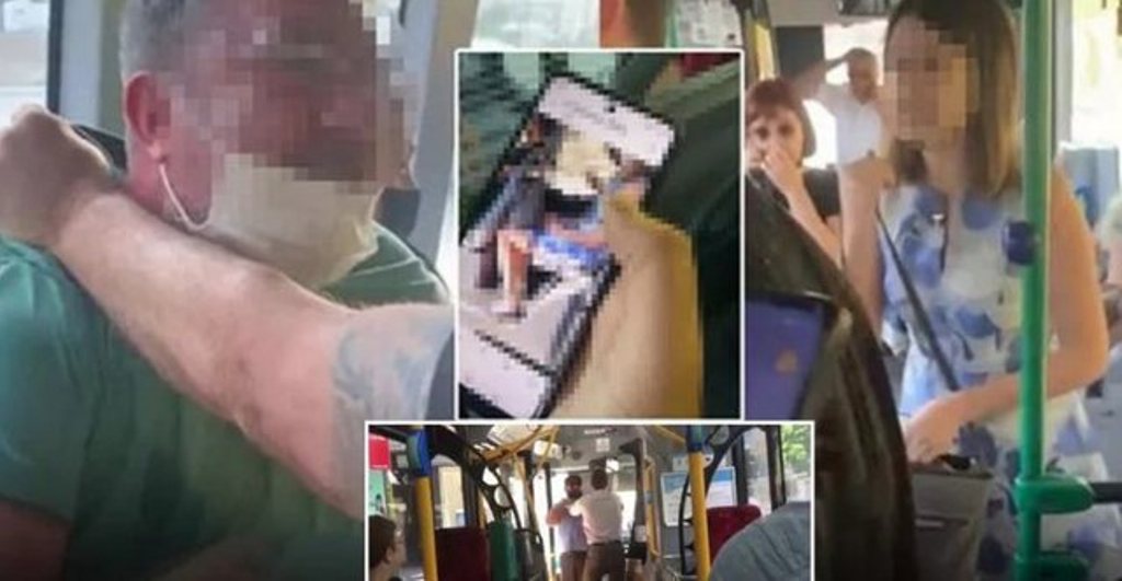 VIDEO/ Burri fut celularin poshtë fustanit të gruas në urban dhe e filmon, kapet “mat” nga udhëtarët