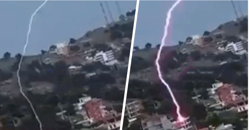 Publikohet video, shihni momentin kur rrufeja godet pallatin në Sarandë