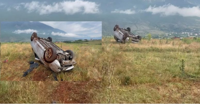 Aksident i rëndë/ Makina del nga rruga dhe përmbyset, ka të plagosur