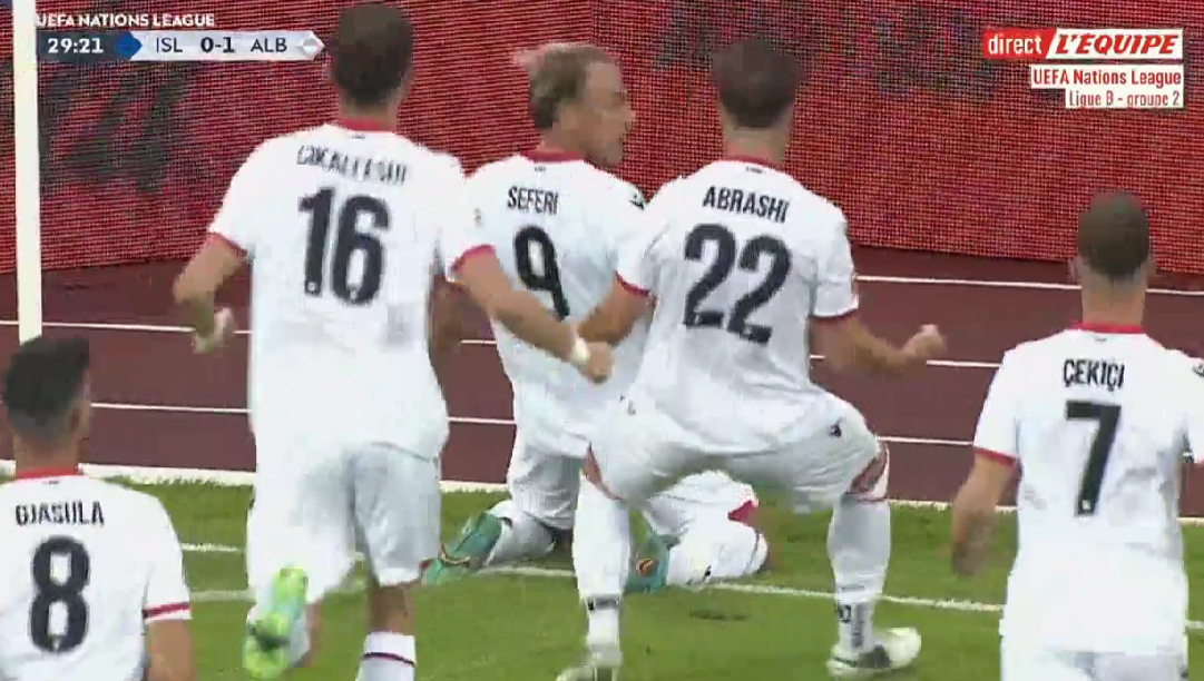 Festë kuqezi në Islandë/ Përfundon pjesa e parë, “shqiponjat fluturojnë” me një gol të Seferit (VIDEO)