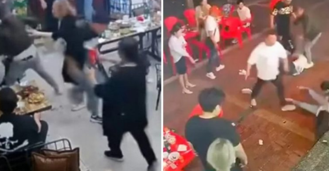 Pamje të rënda/ Nëntë burra rrahin brutalisht një grua në Kinë (VIDEO)