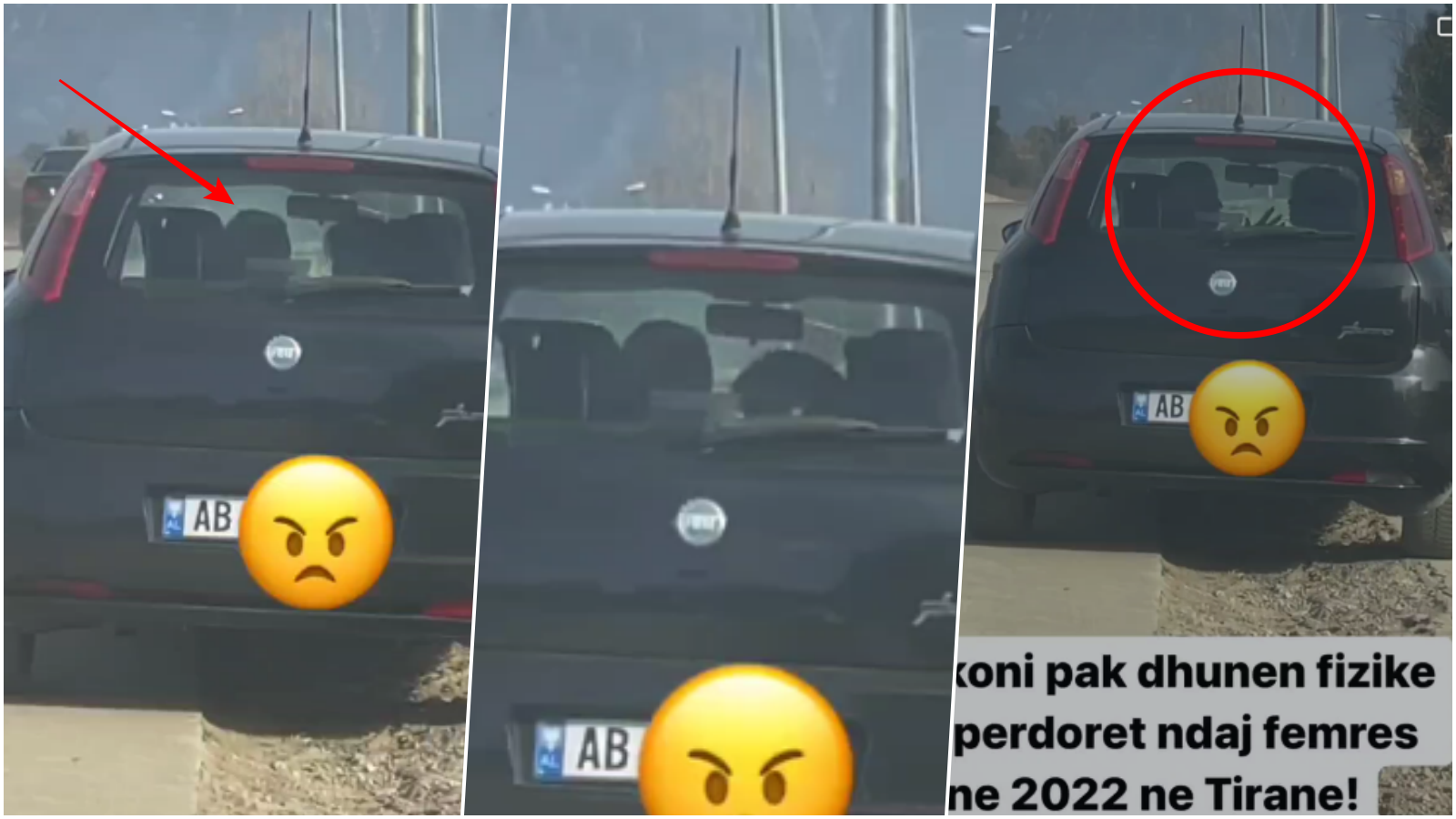 Pamje të rënda/ Burri godet me grushta dhe kap prej flokësh gruan brenda makinës (VIDEO)