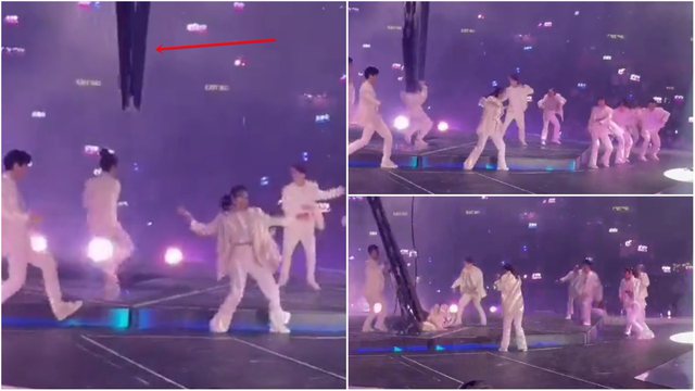 Horror gjatë koncertit/ Ekrani gjigant shtyp kërcimtarin që po performonte (VIDEO)