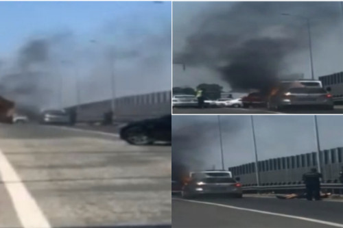 Vrasje me armë zjarri, automjeti përfshihet nga flakët