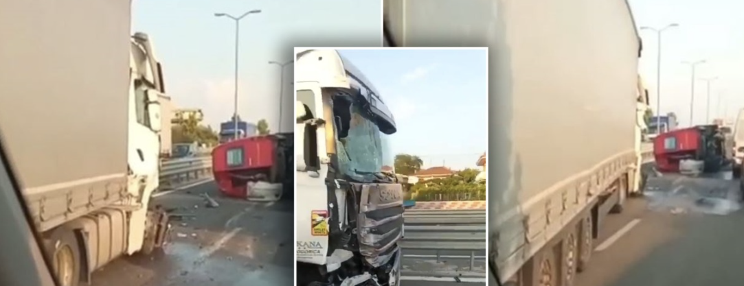 Aksident i rëndë, trajleri merr përpara furgonin në Kavajë