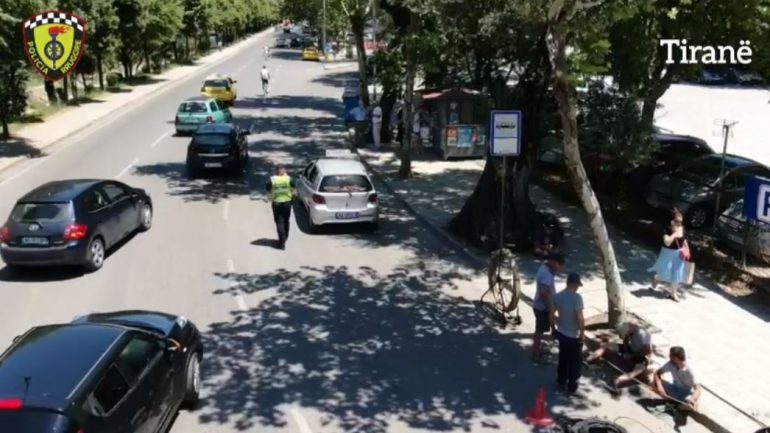 Nuk respektojnë këmbësorët te vijat e bardha, droni në Tiranë “shënjestron” shoferët