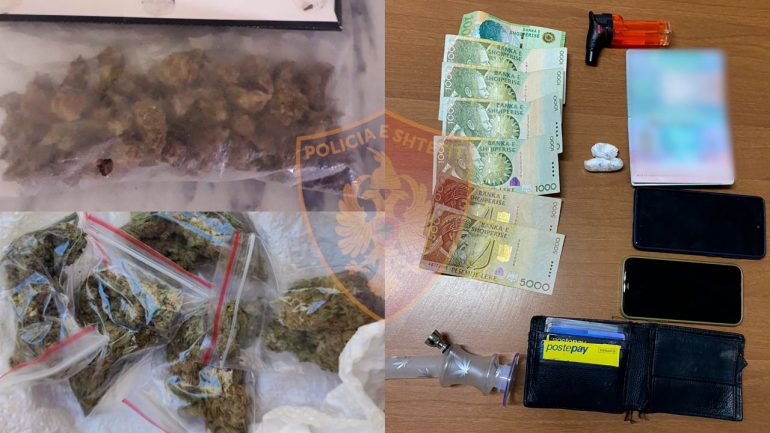 Kokainë e hashash, policia arreston 4 të rinj, detajet