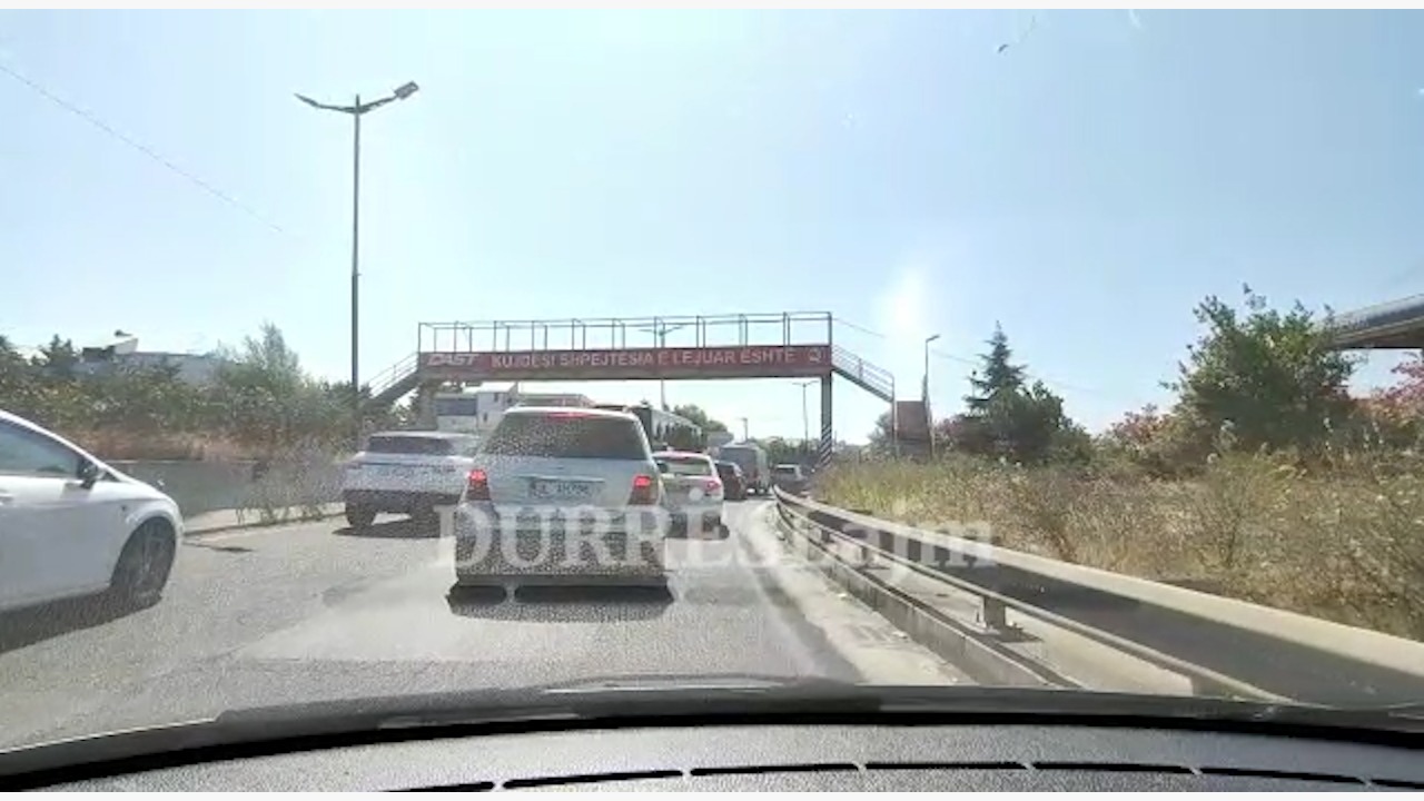 Fundjava sjell trafik të rënduar në Unazën e Durrësit (VIDEO)