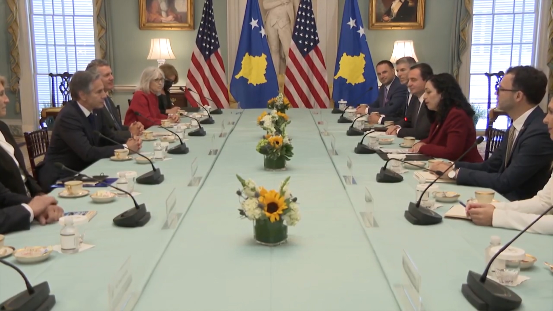 Osmani dhe Kurti në SHBA, takim me Blinken