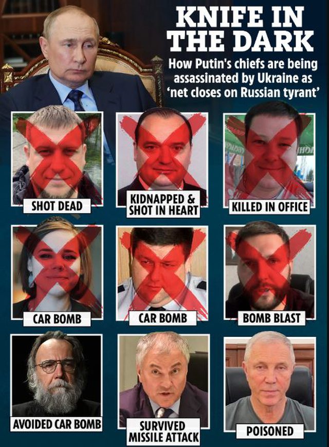 Si po hidhen në erë, po helmohen dhe po qëllohen shefat e Vladimir Putin