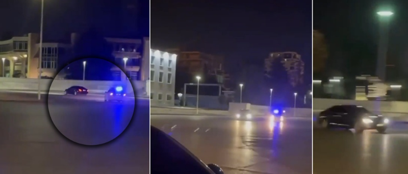 Video epike/ Benzi i “le targën” makinës së policisë, ndjekje si në filma në mes të Tiranës