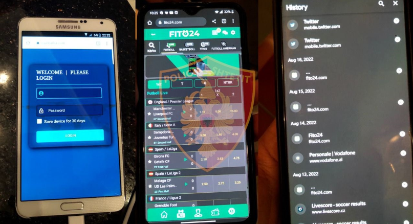 Vinin baste sportive nëpërmjet celularëve, në pranga 3 persona në Tiranë