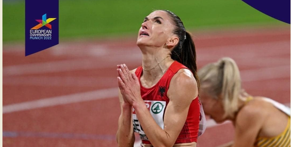Momentet emocionuese të Luiza Gegës si kampione Europe, atletja shfaqet e përlotur (FOTO)