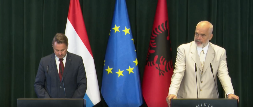 Rama me Kryeministrin e Luksemburgut: Ka qenë avokat i Shqipërisë për hapjen e negociatave me BE-në