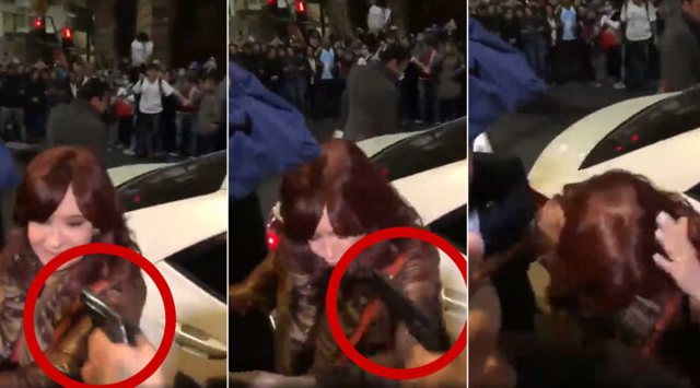 Tentojnë të vrasin zv.presidenten e Argjentinës, momenti kur i drejtojnë pistoletën në fytyrë (VIDEO)