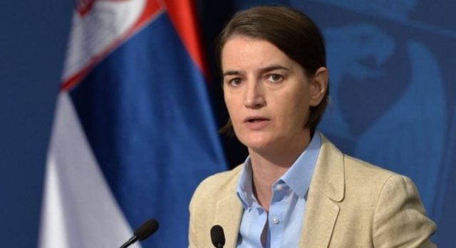 Kryeministrja e Serbisë viziton Kosovën të hënën