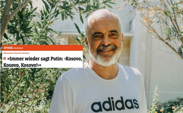 Rama për “Der Spiegel”: Rusia po nxit konfliktin në Ballkan, Putini po rrezikon paqen e brishtë