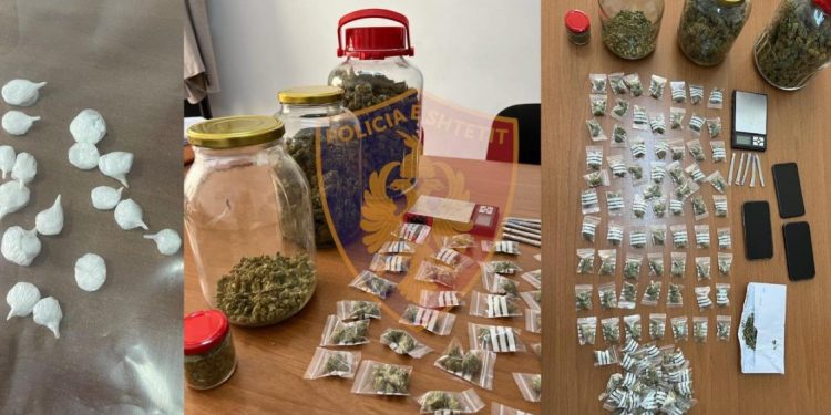 Shisnin drogë në Tiranë, arrestohen dy vëllezër dhe dy shtetas të tjetër