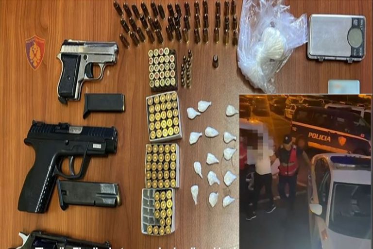 Shpërndante drogë dhe iu gjetën 3 pistoleta në shtëpi, pranga shoferit të një institucioni të rëndësishëm shtetëror