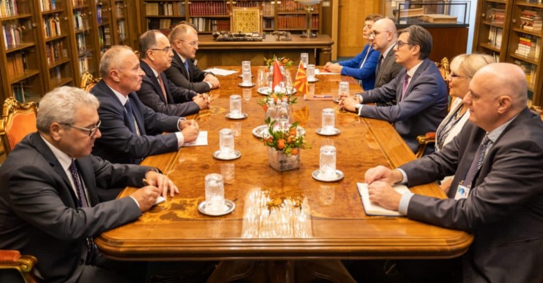 Presidenti Begaj takim me homologun maqedonas, Stevo Pendarovski