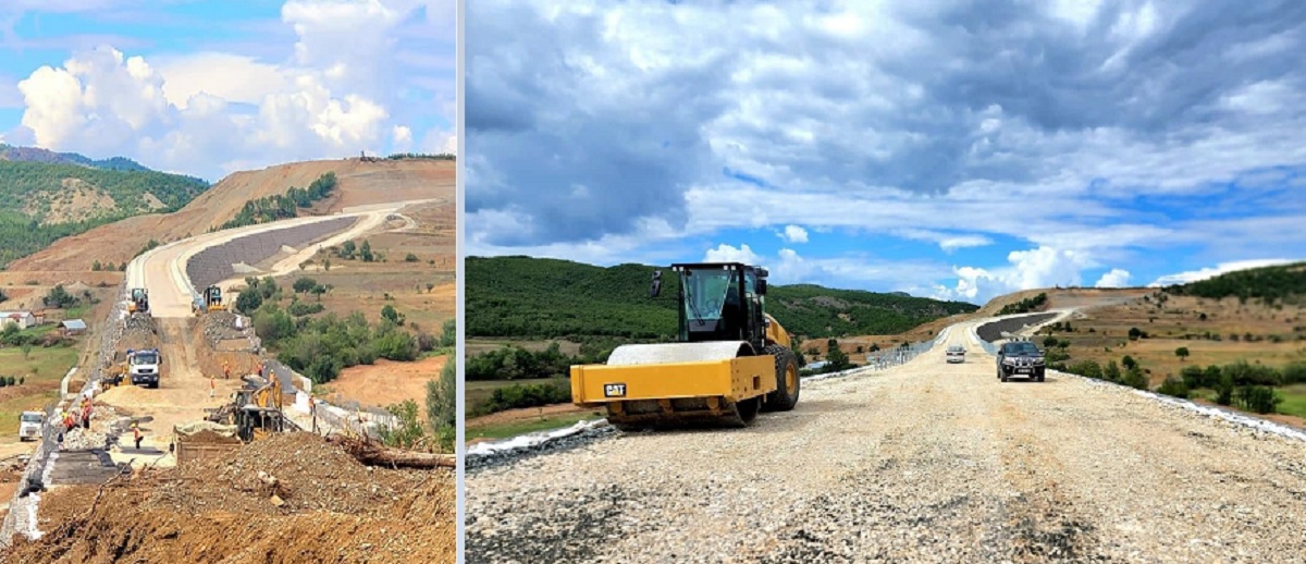 Rama publikon fotot: Në fillim të sezonit dimëror, gati gjysma e rrugës së re Korçë-Ersekë