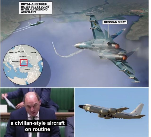 Vetëm 5 metra larg, avionët rus hedhin raketën pranë avionit të NATO-s, sekretari britanik tregon çfarë ndodhi