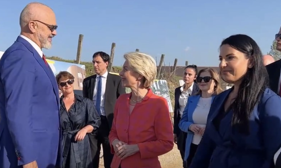 Vizitoi me Ramën punimet në kantierin e hekurudhës, Von der layen: Në Durrës kalon nëpër një peizazh përrallor! (VIDEO)