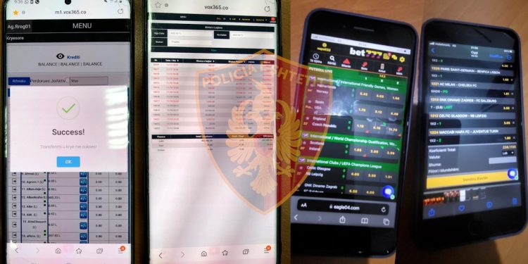 Organizonin baste sportive nga celularët, 5 të arrestuar