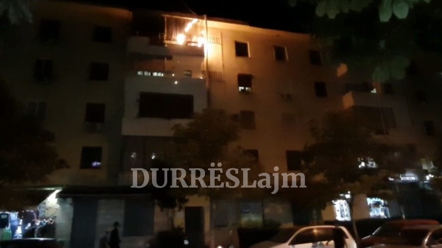 VIDEO/ Zjarr në një apartament në Durrës, detajet e para