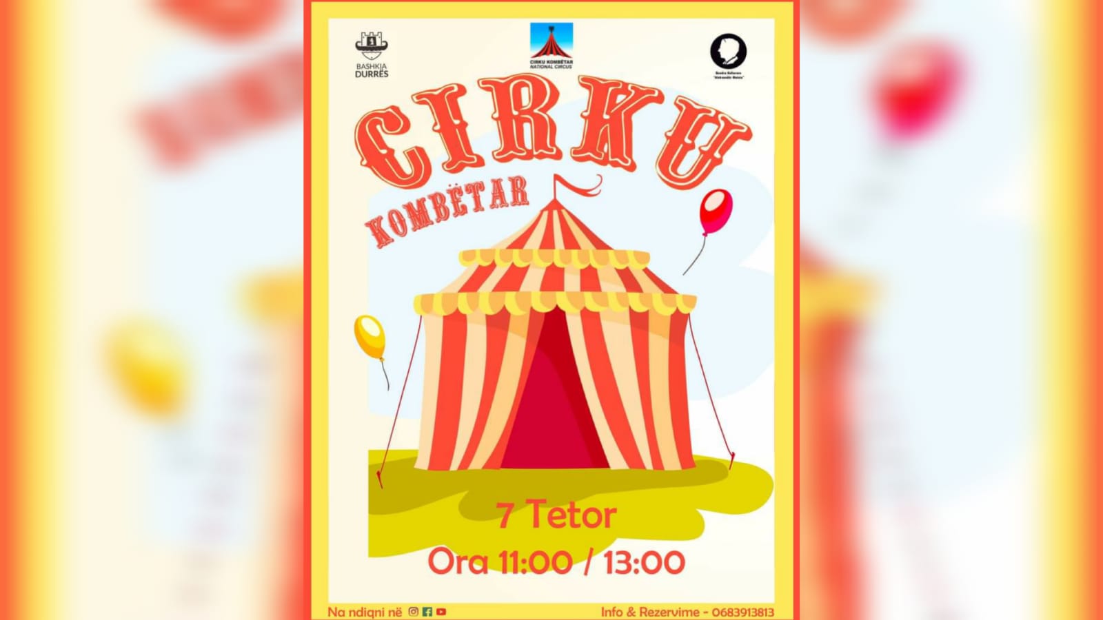 Cirku Kombëtar vjen nesër në Durrës me dy shfaqje të veçanta