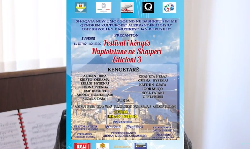 Starton të premten edicioni i tretë i &#8220;Festivalit të Këngës Napoletane&#8221; në Durrës (VIDEO)