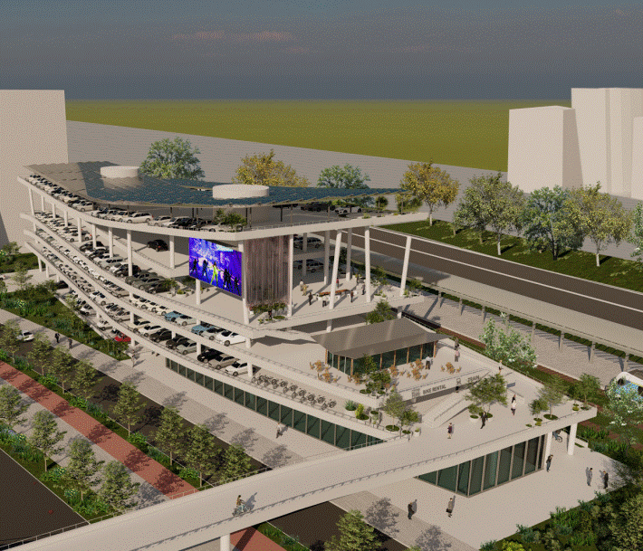 FOTOLAJM/ Kështu pritet të duket parkimi multifunksional që do të ndërtohet në Durrës