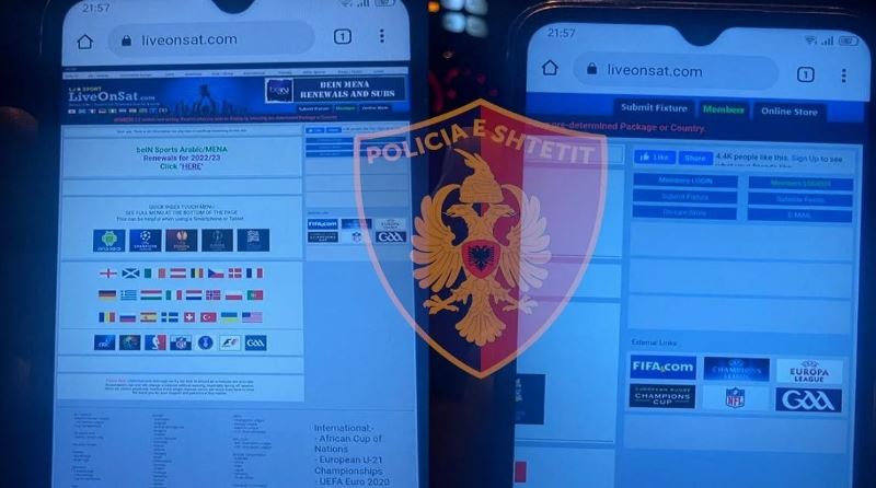 Vinin baste sportive në telefon, arrestohet pronari i lokalit dhe një person tjetër