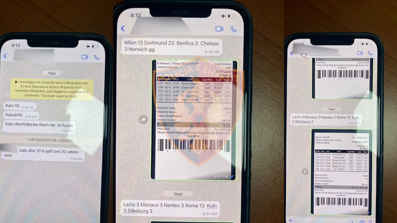 Arrestohet pronari i lokalit në Durrës, u kap duke vënë baste sportive me celular