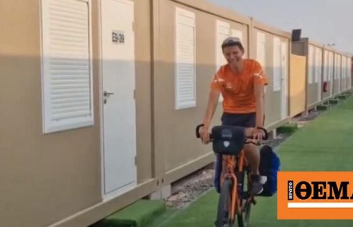 Holandezi udhëtoi nga Amsterdami për në Doha me biçikletë për 111 ditë, arsyeja i ka habitur të gjithë