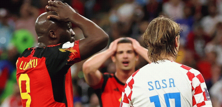 Gabimet e Lukakut eliminojnë Belgjikën, Kroacia vazhdon rrugën në Botëror