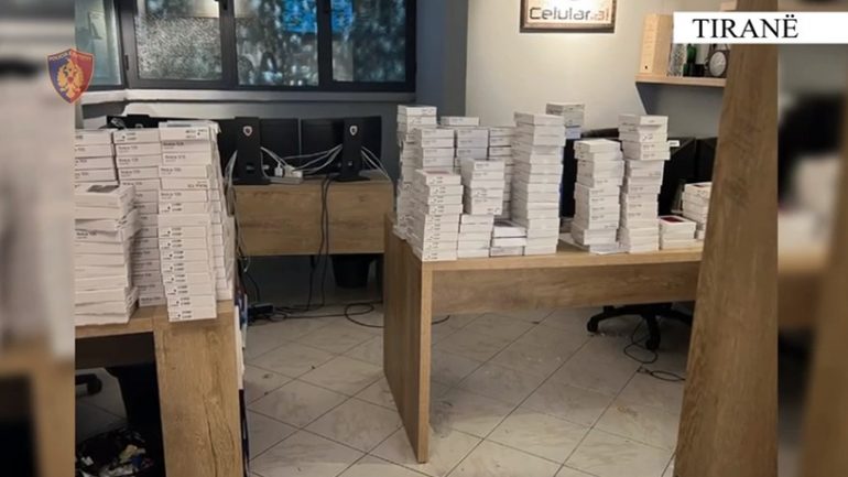 763 aparate celulare të kontrabanduara, arrestohen 4 persona në Tiranë