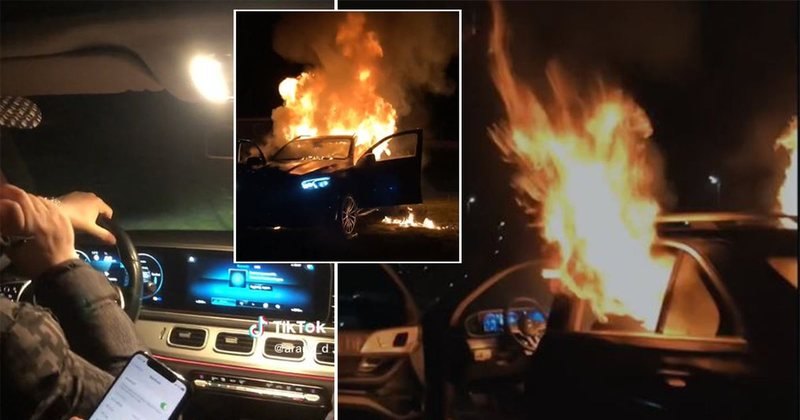 VIDEO/ I riu nga Kukësi i vë flakën Benz-it luksoz