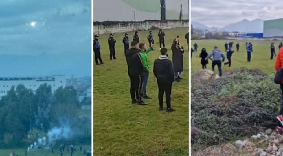 “O Luiz, o kampion!”/ Me brohoritje e fishekzjarrje, organizohet protesta në mbështetje të Luizit para shtëpisë së “BBV” (VIDEO)