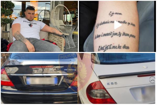 Bleu dy “AMG” me 120 mijë eurot që vodhi me të ëmën, tatuazhi që i riu i dedikoi asaj