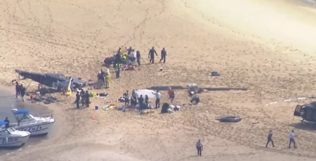 4 të vdekur dhe 3 të plagosur, momenti kur dy helikopterë në Australi përplasen në ajër (VIDEO)