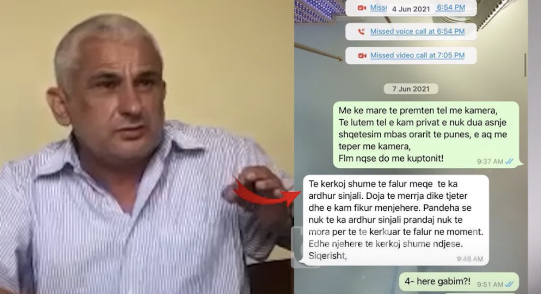 Zbulohen mesazhet, zyrtari i Tatimeve i fut duart koleges: Si shokë edhe mund të përqafohemi, puthemi…