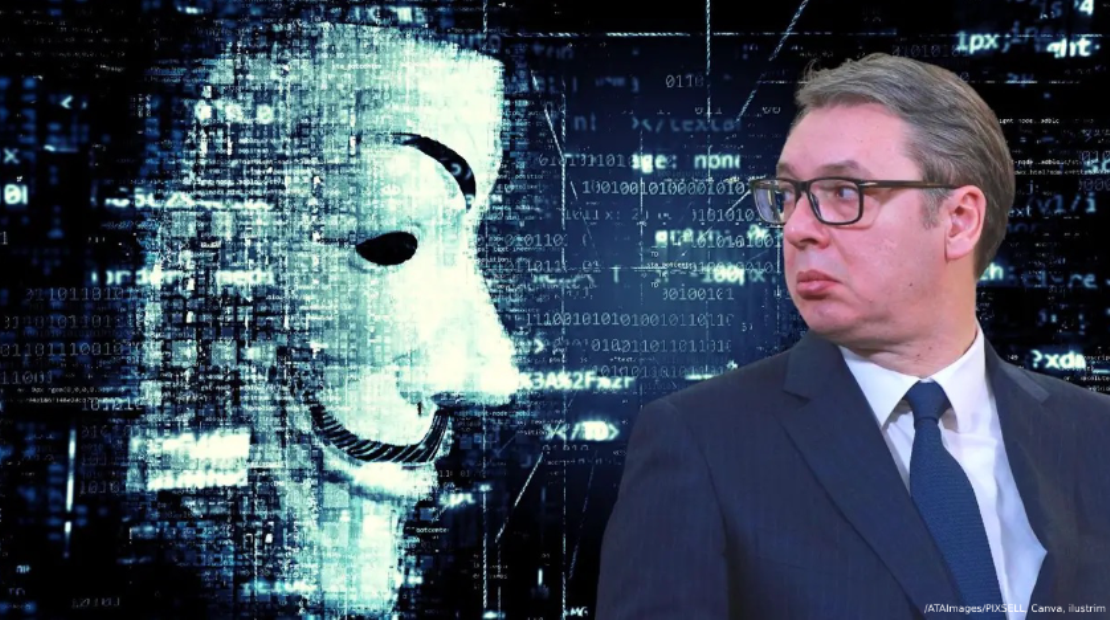 Anonymous godet sërish Vuçiçin, zbulohen email-et e zyrtarëve të qeverisë serbe