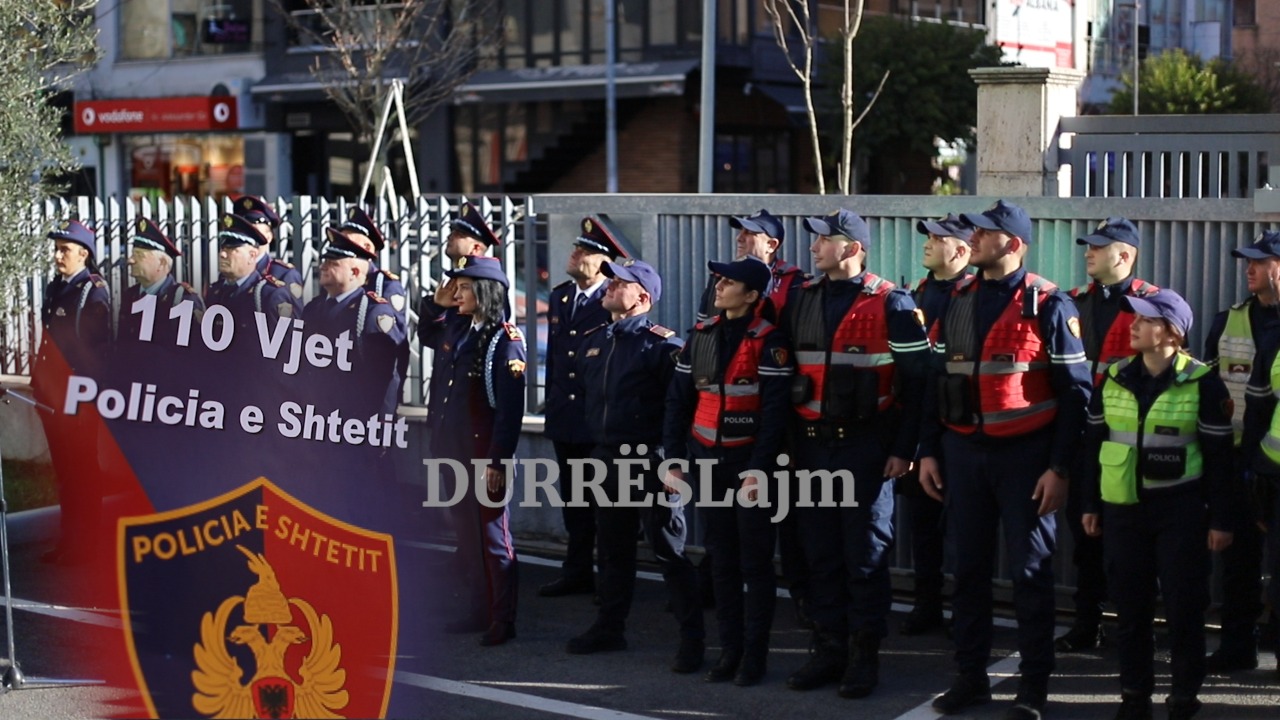 Policia e Shtetit kremton 110-vjetorin, vlerësohen 6 efektivë të Durrësit (VIDEO)