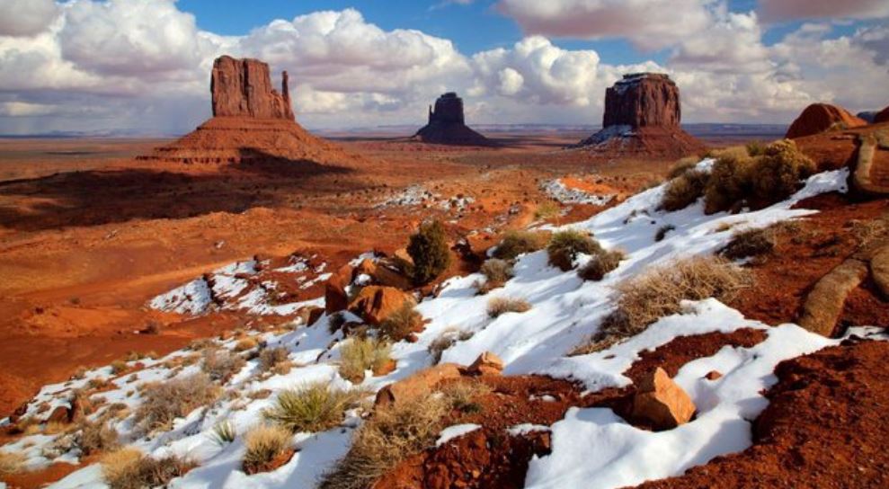 Pas 11 vitesh, bie borë në Sahara! (FOTO)