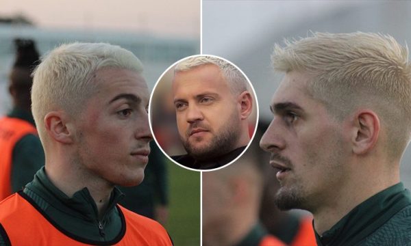 “Team Luizi”/ Futbollistët e klubit bardheblu i lyejnë flokët si këngëtari shkodran, tifozët “shpërthejnë” në komente