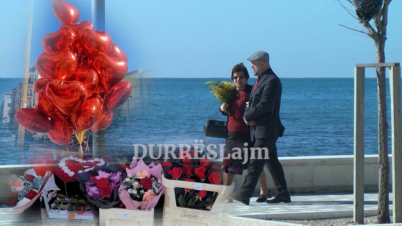 Durrsakët vendosin të harxhojnë pak për Shën Valentin, atmosferë e vakët në qytet (VIDEO)