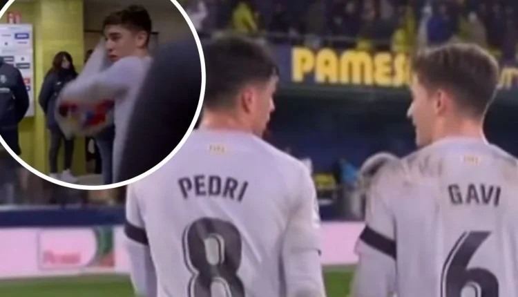 Gavi tallet me tifozin e Barcelonës, i premton fanellën dhe ia jep lojtarit të Villareal